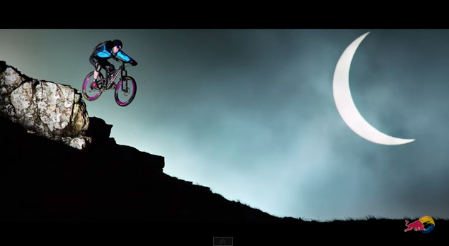 Danny Macaskill and the Solar Eclipse. Image from Youtube video