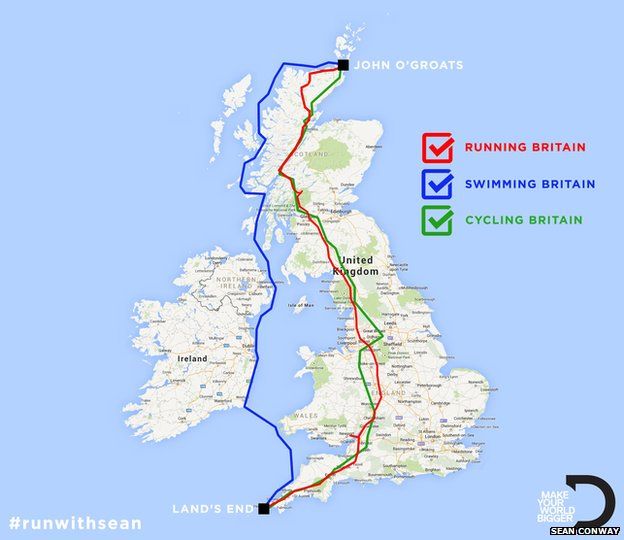 SeanConway Ultimate British Triathlon route