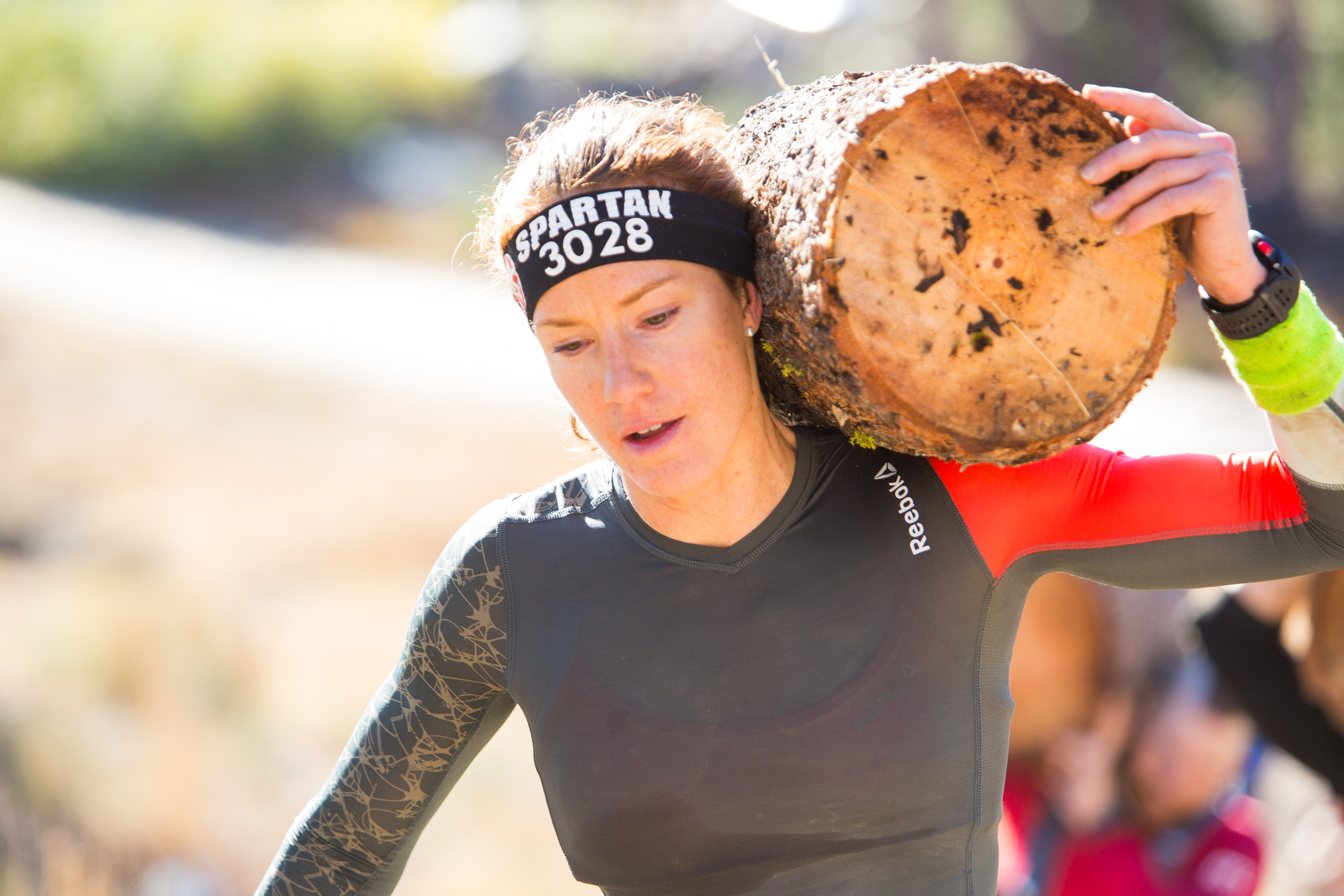 Log carrying in the Spartan World Championships. Photo from Reebok