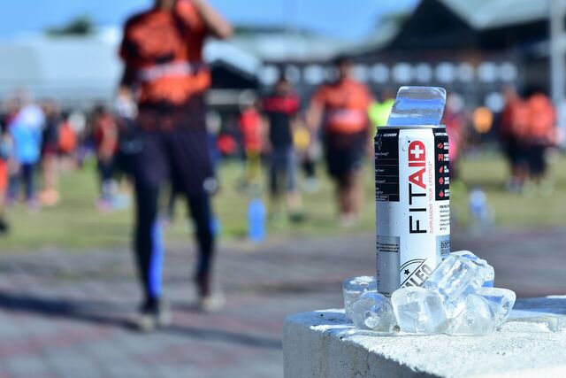 Nothing like a refreshing can of FitAID after your intense workout
