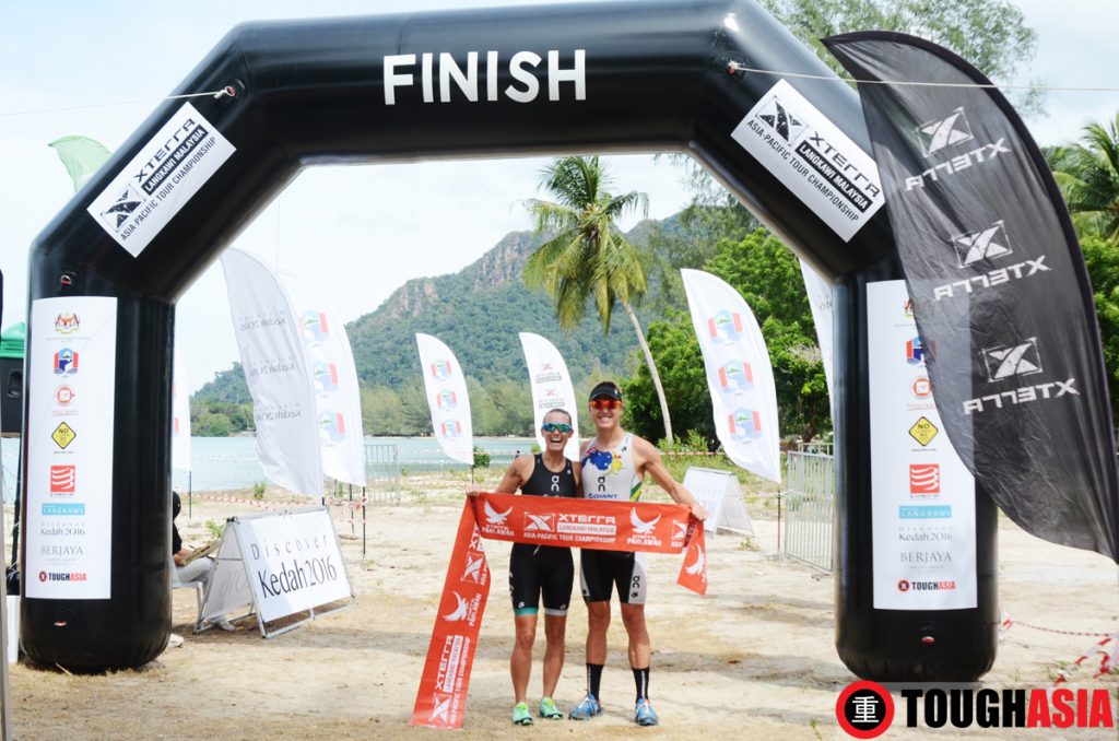 Newly engaged Xterra Pros Ben Allen and Jacqui Slack powered up their double dynamos to win Xterra Malaysia