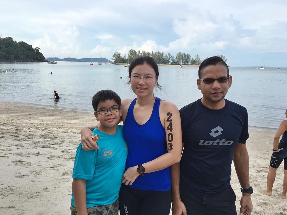 Alicia and her family 'support crew' on this Race-Vacation at Xterra Malaysia. 