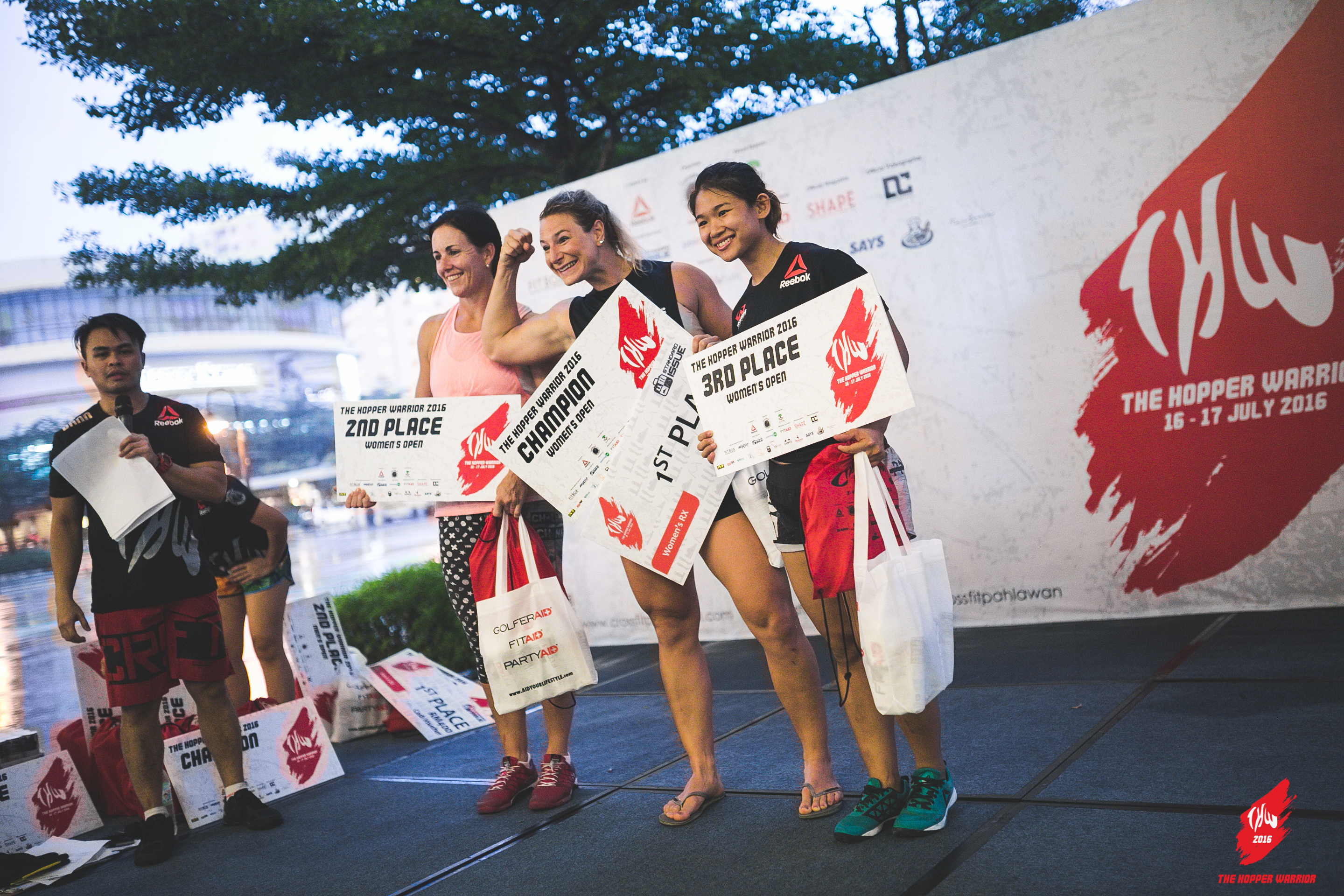 Women Rx podium winners. (Hopper Warrior)