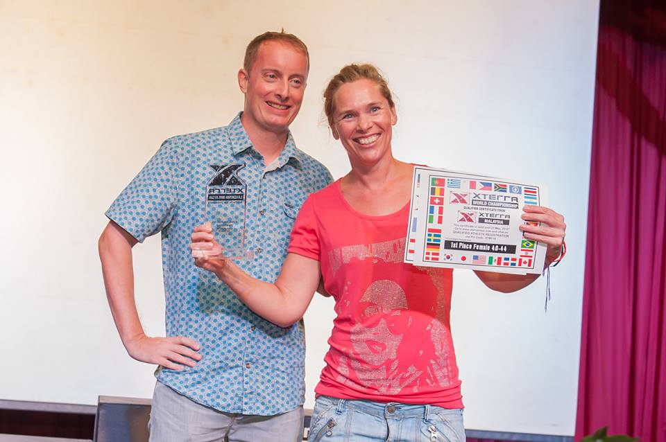 Unexpectedly, Annemieke Oomen won a prize at Xterra Malaysia. (Xterra Malaysia)