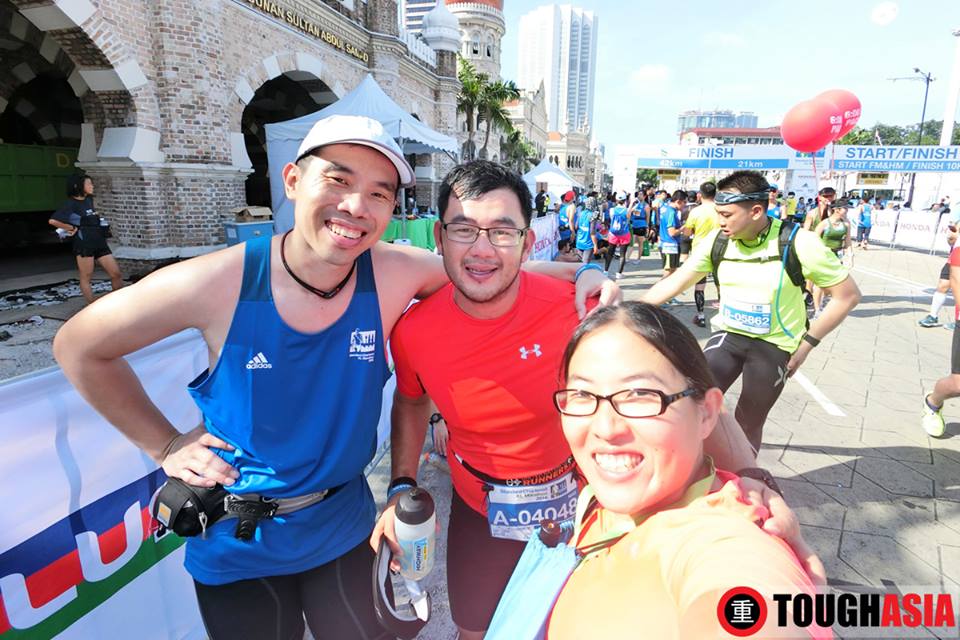 Compulsory wefie shots after the run, wefie shots are perfect with Casio Exilim FR100.