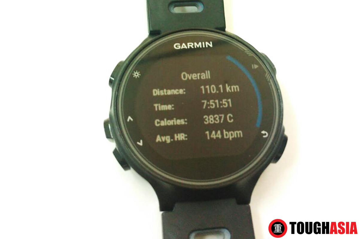 Overall triathlon stats on the Garmin FR735XT for multi-sports with GPS tracking. 