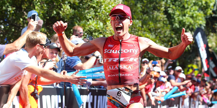 Tim Reed wins the Ironman 70.3 World Championships 2016. (Getty Images)