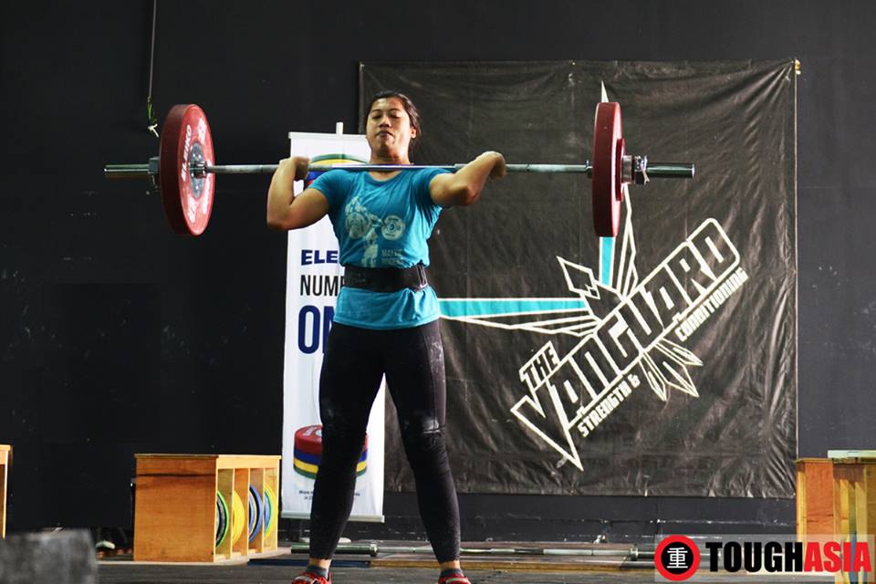 Maslina Ismail held the heaviest lifts at 70kg for the Snatch and 75kg for the Clean & Jerk.