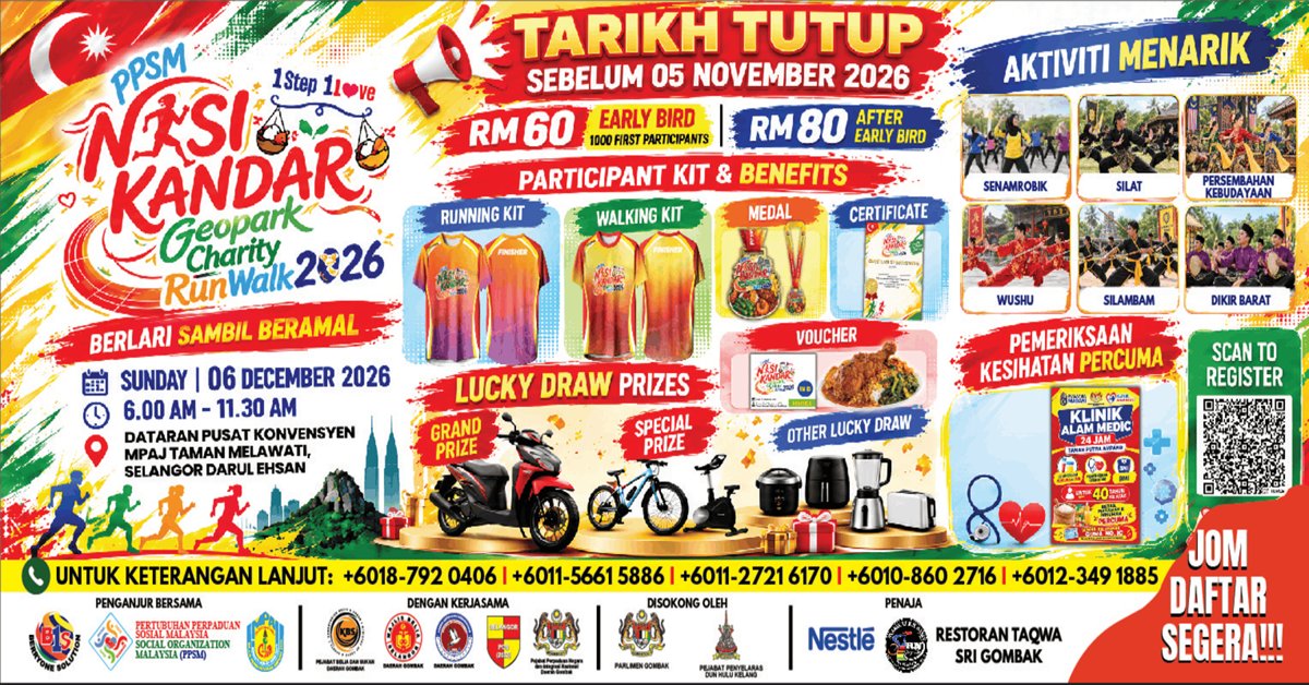 PPSM Nasi Kandar Geopark Charity RunWalk 2026